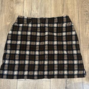 Plaid vintage pencil skirt